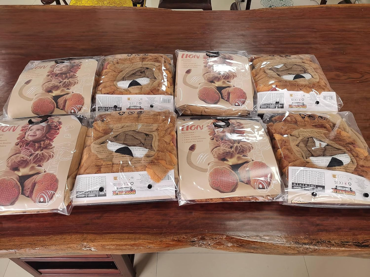 Halloween Lion Costume Toddler with Toy Zebra, Kids Lion Costume for Baby Halloween Dress up Party