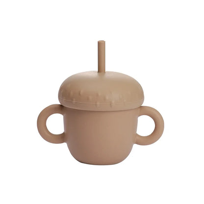 Introducing the Ultimate Baby Silicone Straw Cup - 200ML Leakproof Snack Container for Infants!