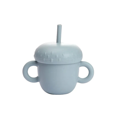 Introducing the Ultimate Baby Silicone Straw Cup - 200ML Leakproof Snack Container for Infants!