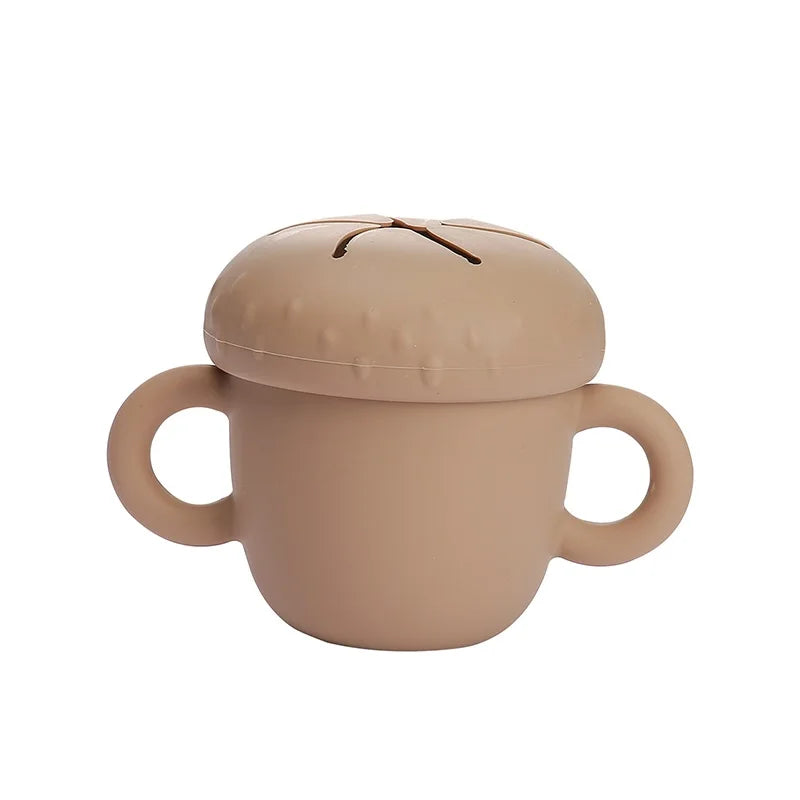 Introducing the Ultimate Baby Silicone Straw Cup - 200ML Leakproof Snack Container for Infants!