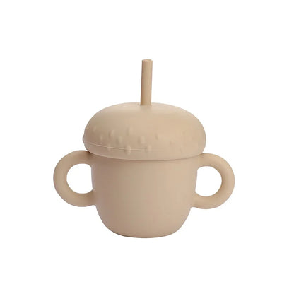Introducing the Ultimate Baby Silicone Straw Cup - 200ML Leakproof Snack Container for Infants!