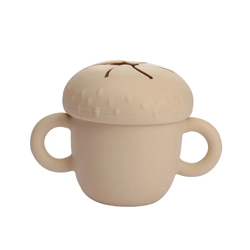 Introducing the Ultimate Baby Silicone Straw Cup - 200ML Leakproof Snack Container for Infants!